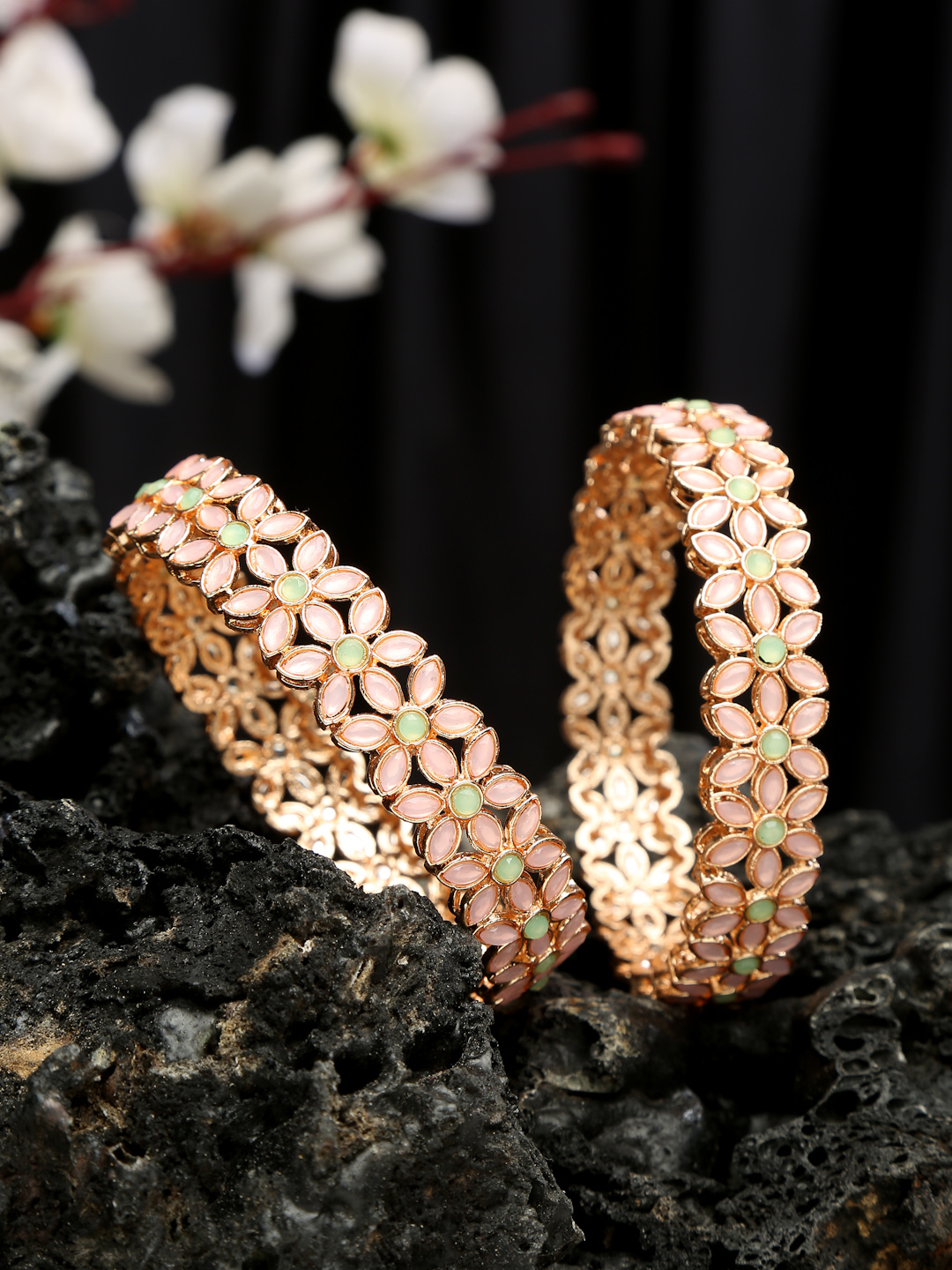 YouBella Jewellery Stylish Gold Plated Bangles for Girls and Women